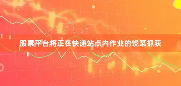 股票平台将正在快递站点内作业的饶某抓获